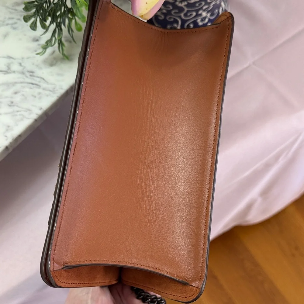 Coach Rare Exotic Top Handle Parker Bag Suede interior PRISTINE - Picture 15 of 16